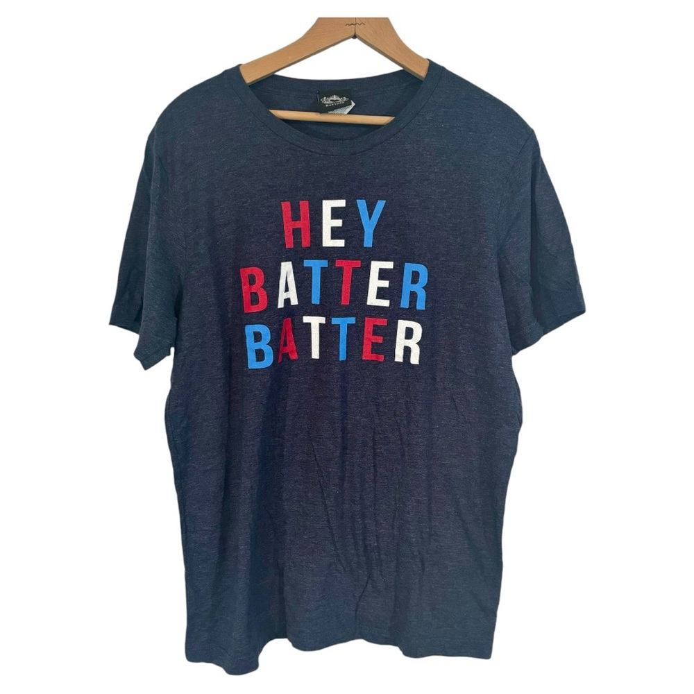 Hey Batter Batter Baseball Tee T-Shirt L